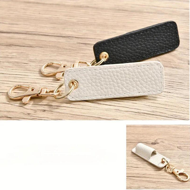 1 шт. ПУ держатель для ручки ретро брелок для хранения чехол органайзер протектор брелок для значка клипса шейный шнурок
