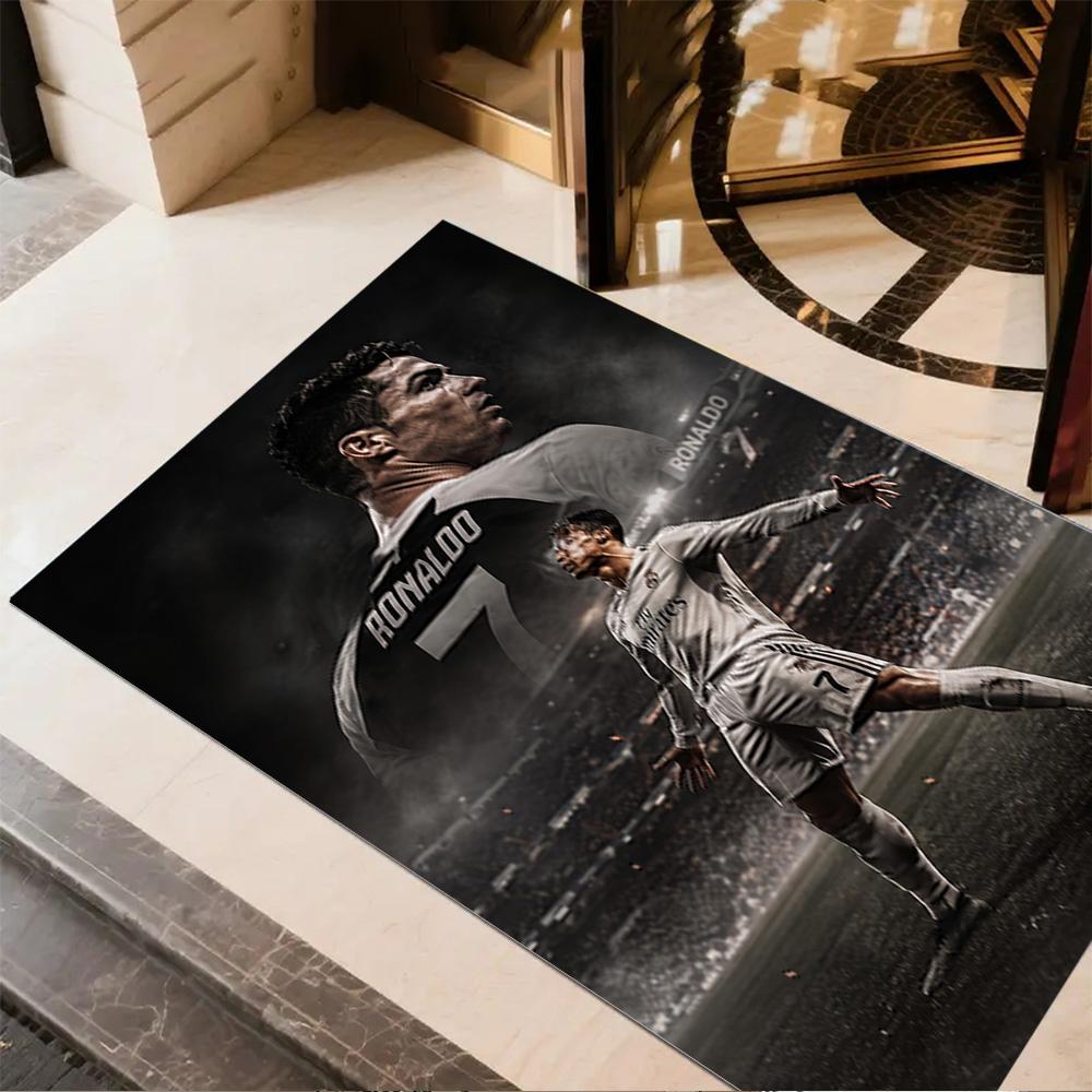 Ronaldo's Legacy Football Area Rug Design for Playrooms Hallway Game Room Study room Anti-slip Rug Anime Office Decor