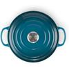 Cast Iron Roaster Le Creuset Signature Round 20 Cm Depth Teal 2.4 L (21177206422430)