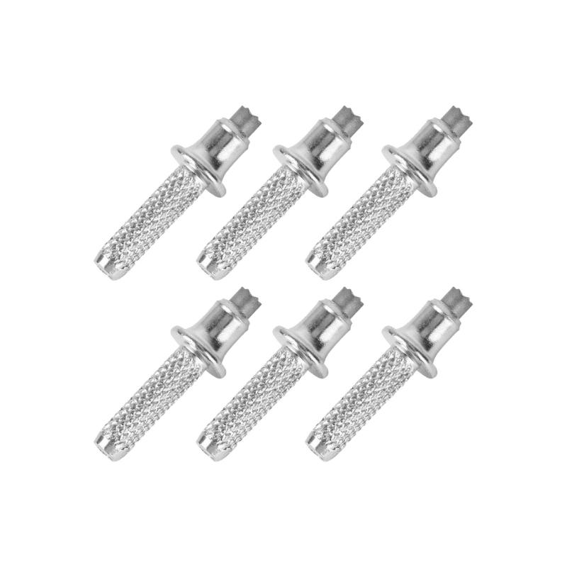 6 шт. Металлические наконечники для альпинистских палок, сменные наконечники для треккинговых палок, наконечники для треккинговых палок, нескользящие шипы, прочные