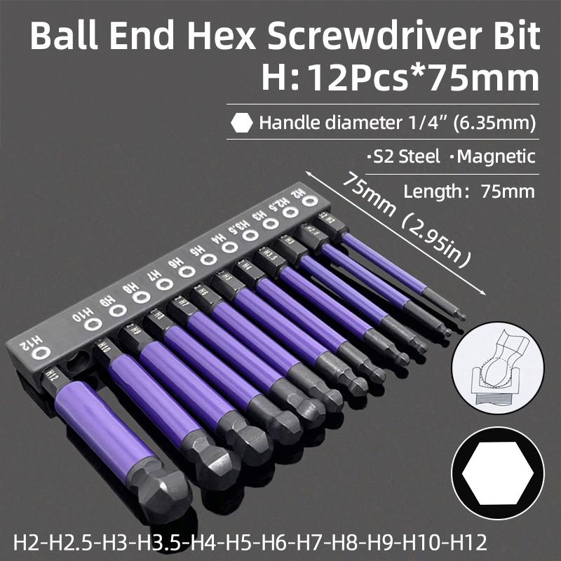 Шестигранный ключ-шестигранник Набор отверток Магнитные крестовые отвертки Torx Plum Security Tamper Proof Сверла Отвертка Ручной инструмент