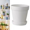 Flower Pot Planter Pot, Tabletop Decor, Nursery with Drainage Holes for Plants Crafts Wedding
