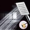 Ручная душевая лейка-бустер из нержавеющей стали, силиконовый выход воды, водосберегающая, круглая, квадратная, набор для душа для ванной комнаты