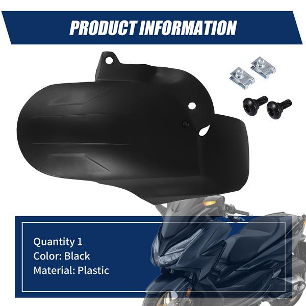 1 PC Black Plastic Rear Motorcycle Fender Extension Plate