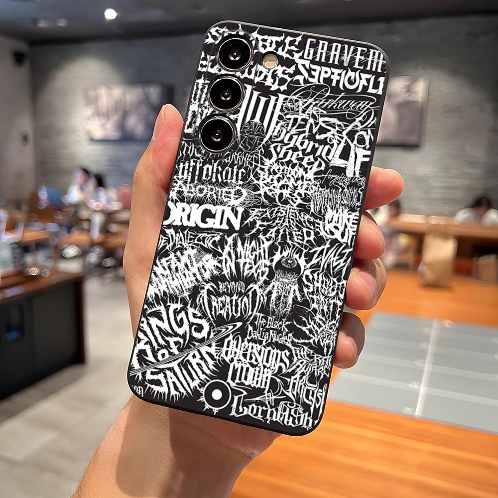 Чехол для телефона Death Metal Band Для S23 Samsung S25 S26 S24 Ultra S22 S20 Fe S21 Plus A16 A54 A34 A24 A53 A13 A14 Чехол