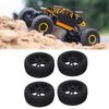 4Pcs RC Rubber Tires 12 Holes Perfect Grip Force Cushioning RC Wheel Rim Tires for 1/8 RC C