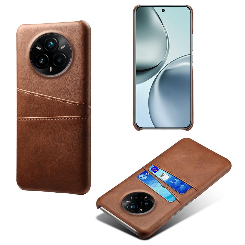 For Realme 14 Pro+ 5G Case Dual Card Slots PU Leather + Hard PC Phone Cover