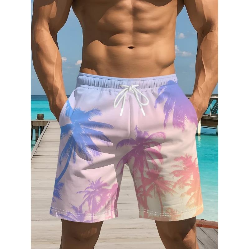 Cocoanut Trees 3D Printed Beach Shorts Palm Tree Graphic Board Shorts for Summer Harajuku Hawaiian Cool Swimming Trunks