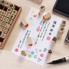 Stylish Set of Wooden Rubber Stamps Featuring the Chinese Zodiac Perfect for New and Other Made In Perfect for Writing and Other Japanese-style