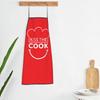 Kiss The Cook Apron Chef Cooking Cuisine Tablier Bib Kitchen Cleaning Pinafore for Women Men Gardening