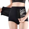 Утягивающие трусики с застежкой, формирующие фигуру, с высокой талией, для контроля живота, послеродовое боди, женские