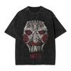 Movie SAW Horror Head Torture woman Men Washed Hot stamping Print TShirtHarajuku Cotton Tshirt Mens Summer Short Sleeve Tees