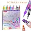 DIY Nail Art Markers for Gel Nails Waterproof Acrylic Nail Paint Pens New Nail Art Graffiti Pen