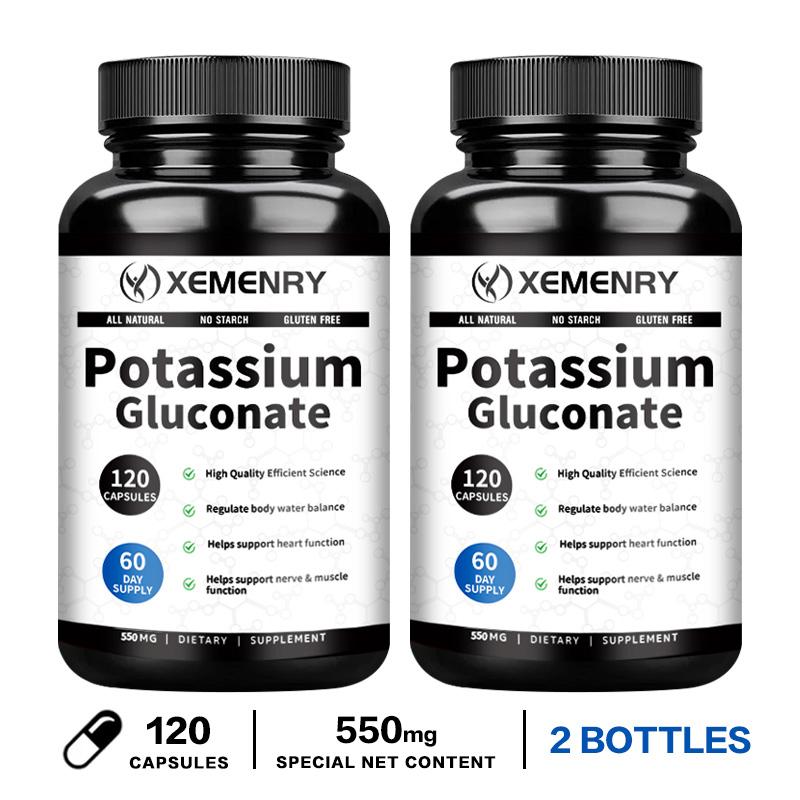 Xemenry - 550 mg Potassium Gluconate Supplement - Nervous System Health