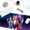 K-pop Демоническая женская группа Коврик для мыши, XXL Аниме Коврик для клавиатуры, Игровой Толстый Настольный коврик, Грязеотталкивающая поверхность
