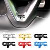 OPC Line Logo Emblem Car Steering Wheel Interior Emblem Sticker For Vauxhall Astra G H J K F Corsa Insignia Mokka