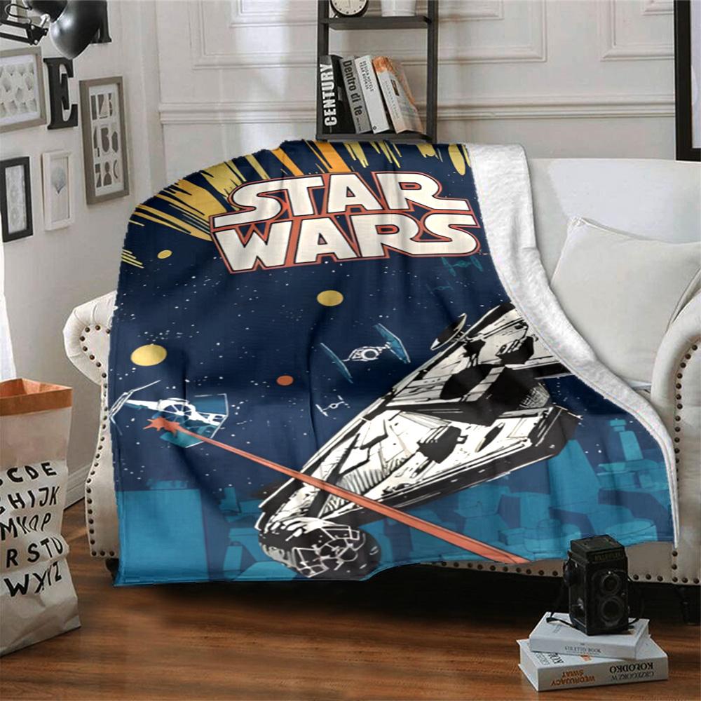Star Wars Blanket Warmthful Decor Great for Bed Sofa Livingroom Four Seasons Multipurpose Stylish Decor Perfect Gift for Relatives and Friends