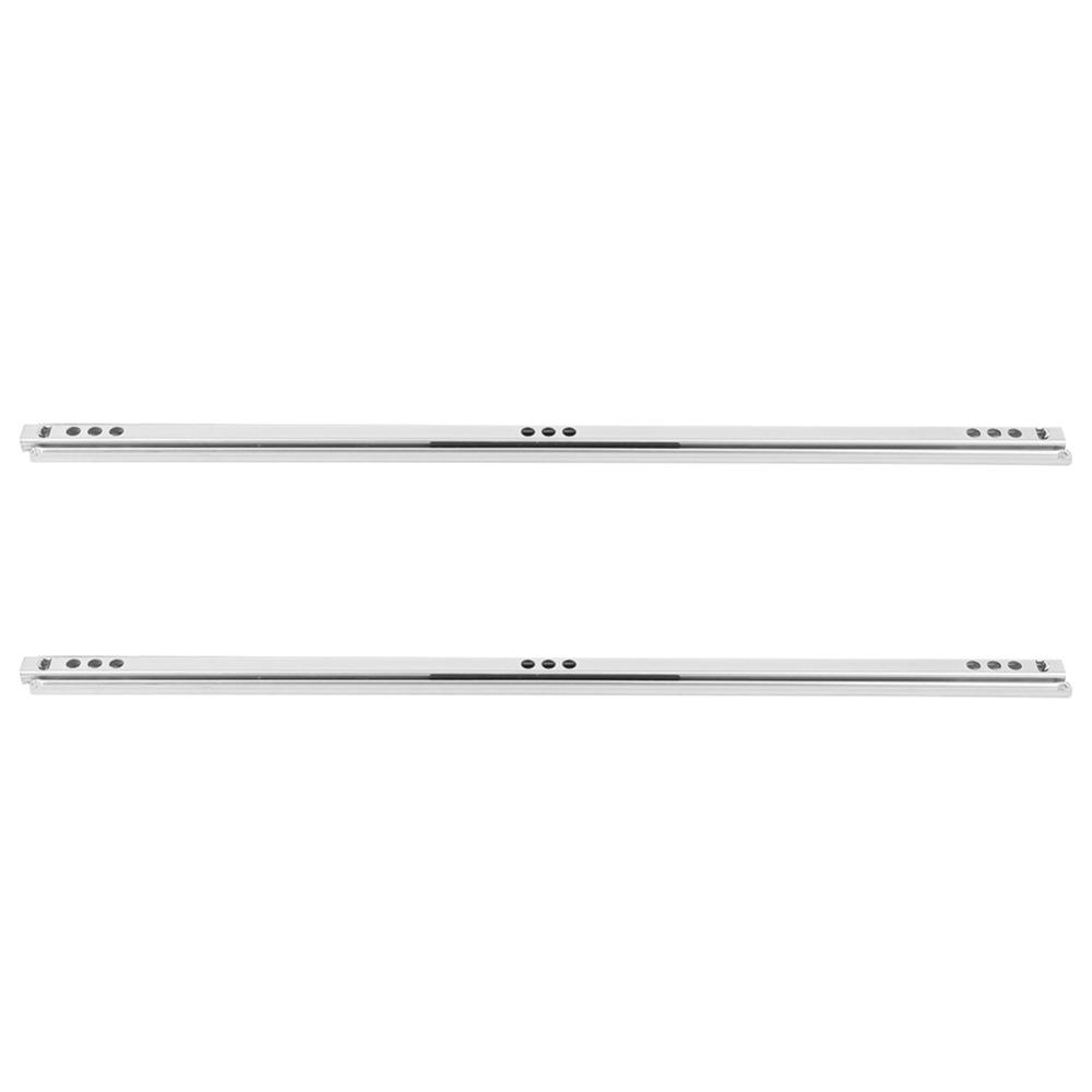 2Pcs Cold-Roll Steel Sheet Drawer Slide Rail Two Way Slide Drawer Slide Track Dresser