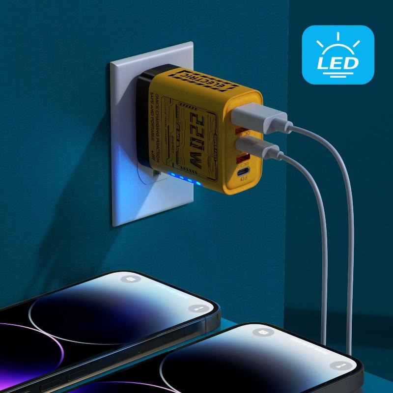 220 В 5 портов Быстрое зарядное устройство Type C Quick Charge USB Сетевой адаптер для зарядки мобильных телефонов Xiaomi Redmi iPhone Samsung