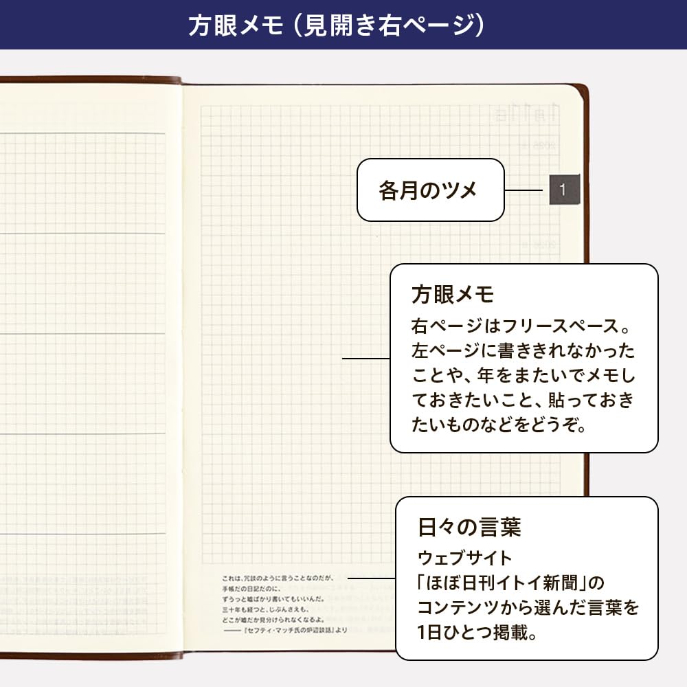 Hobonichi Techo 2025 Large Hobonichi 5-Year Planner (2025-2029) [A5 Size]