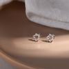 Trendy Hollow Six-Pointed Star Earrings for Women - Simple & Fresh Korean Design (2024)