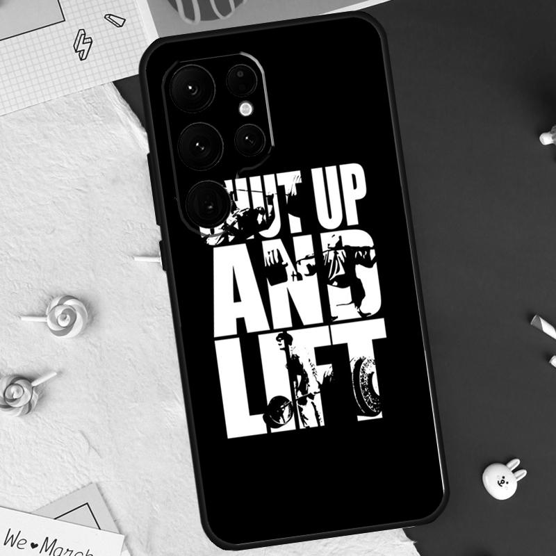 Bodybuilding Gym Fitness Quotes Case For Samsung Galaxy S25 Ultra S20 S21 S22 S23 S24 Ultra S9 S10 Plus S24 FE Cover Shell