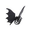 Matte Black Halloween Hair Claw Gothic Shark Clip Hair Accessories Bat Wings Ponytail Holder  Gift