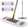 ZNM Floor Floor Wipe Comes with 2 Replacement Microfiber For Wet and Dry Adjustable 360 Degree Microfiber Mop for Home Kitchen Cleaning Mop, Wiper,