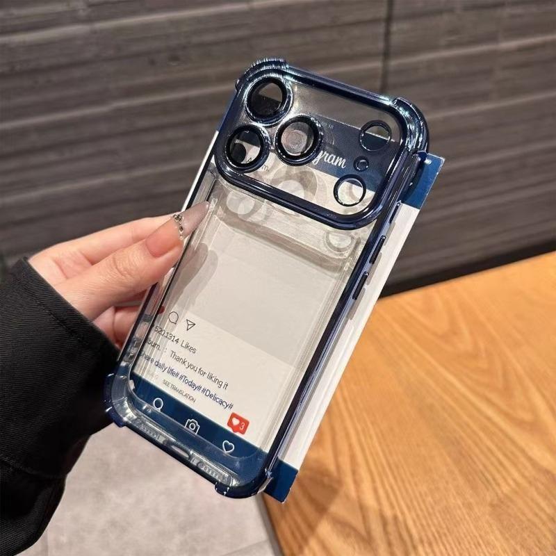 Роскошный прозрачный чехол с четырьмя углами для телефона Vivo Y21 Y21S Y20A Y20T Y20S Y19S Y19 Y18E Y17S Y16 Y15S Y12A Y3 с гальваническим покрытием рамки