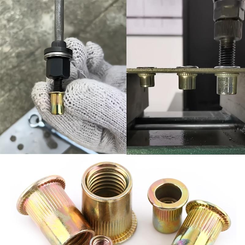 304pcs Rivet Nut And Manual Tool Set, Metric Rivet Nut Assortment (M3-M12), for Furniture, Decor, Automotive, Marine And Industr