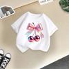 Children's Casual Short-sleeved T-shirt - Summer Girl's Cute Cherry T-shirt