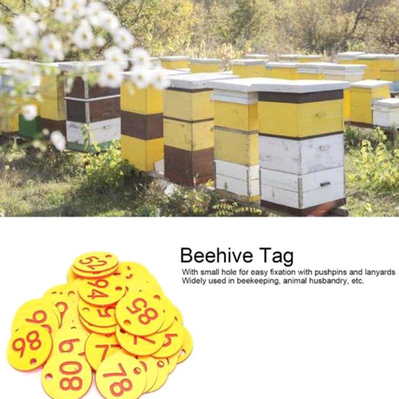 20/50 шт. Бирки с номером фермы для спаривания пчеловодство подвесная пронумерованная бирка