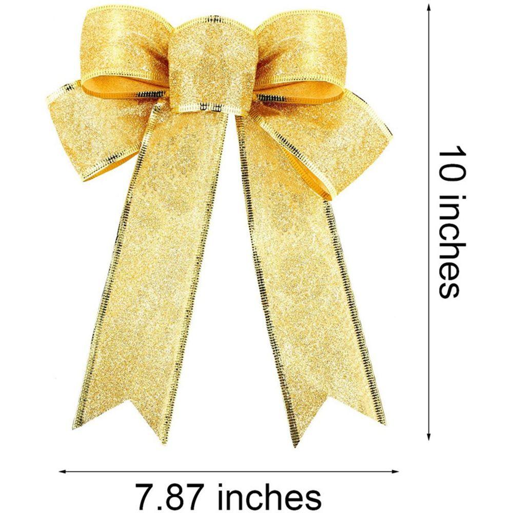 Pendant Bowknot Christmas Bows Xmas Party Supplies Home Decor Ribbon Bows Christmas Tree Ornaments