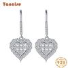 Tancise 925 Sterling Silver Zircon Earrings Drop Earrings For Women Wedding Party Gifts
