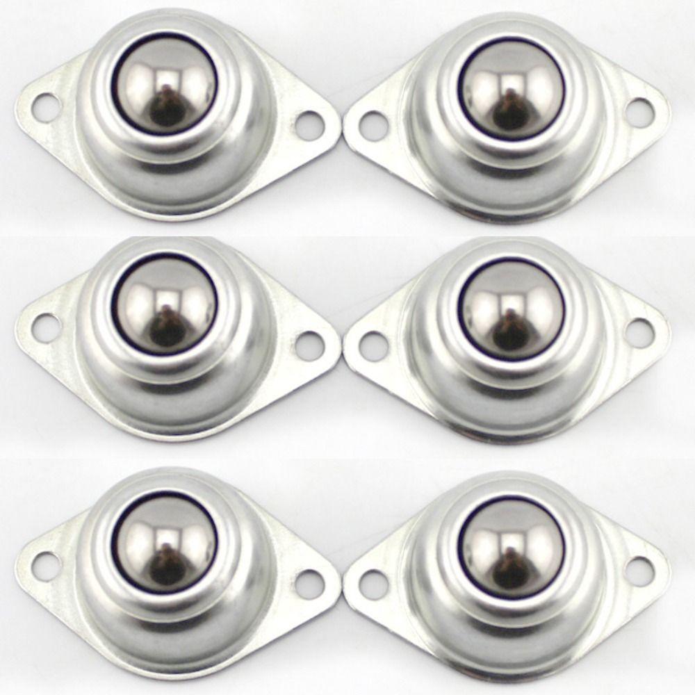 6 Pcs Steel Universal Ball Casters 360º Rotation Load Capacity 40lbs Home Appliance