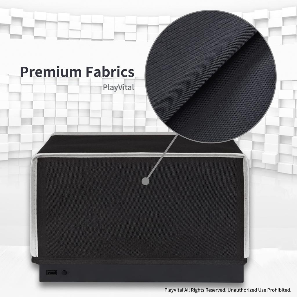 PlayVital Нейлоновая пылезащитная крышка для консоли Xbox Series X Мягкая и чистая с подкладкой Водонепроницаемый чехол-пыльник для консоли Xbox Series X или Серый (По горизонтали