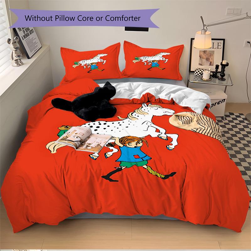 Horse Child Journey Print 3Pcs Bedding Setduvet Cover With 2 Bedropillowcase Home Birthday Gift