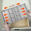 2/3 Foldable Drawer Organizer Multi Level Storage Tray Adjustable Divider Versatile Jewelry Cosmetics Drawer Organizer
