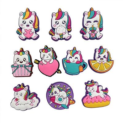 10 шт милые лошадиные подвески для обуви из ПВХ для украшения обуви