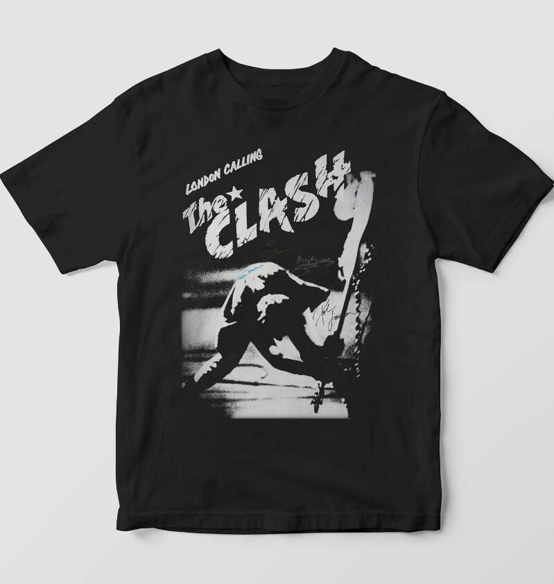 Футболка The Clash London Calling Мужская Черная Панк-Рок Металл Унисекс Подарок Унисекс Футболка