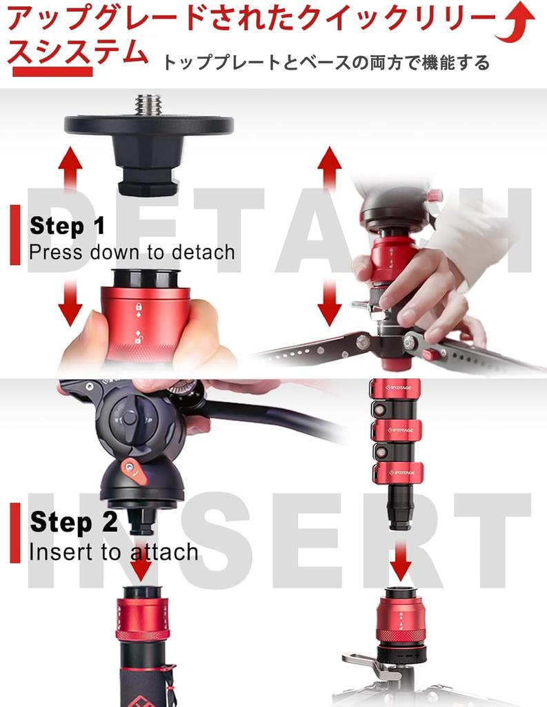 IFOOTAGE Cobra 3 Монопод для камеры с 180 см, Профессиональный карбоновый travel-монопод для камеры с грузоподъемностью 8 кг, C180F-P, Педали, Монопод, Ножки,