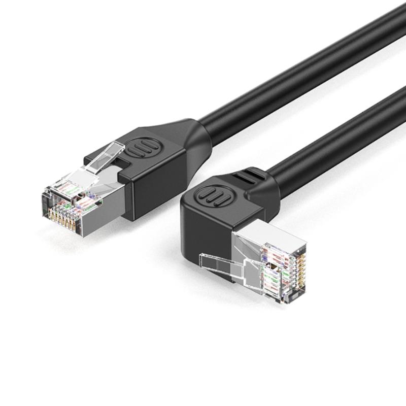 Сетевой кабель Cat5e с угловыми разъемами RJ45 Гибкий сетевой кабель Ethernet Cat5e для тесных пространств Электроника