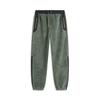Li Ning CF Suo Solid Color Fleece Cuffed Casual Pants Unisex Pants Gray-Green AKLU901-3