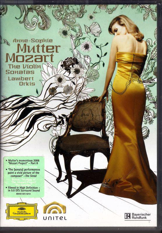DVD МОЦАРТ / АННЕ-СОФИ МУТТЕР - ЛАМБЕ - Сонаты для скрипки 004400734213 Deutsche Grammo 2006 Европа Классика Б/У