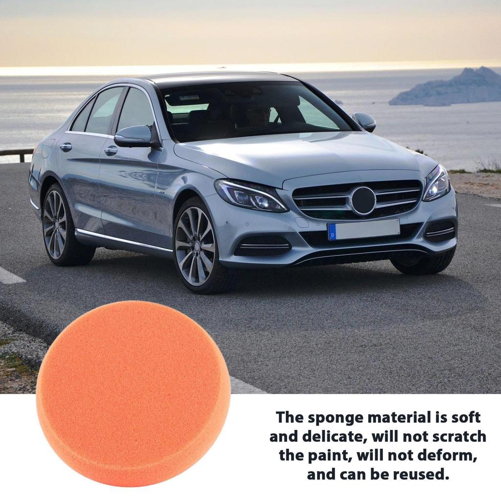 Car Sponge - Applicator with Handle, High Density Sponge Polishing Sponge, Car