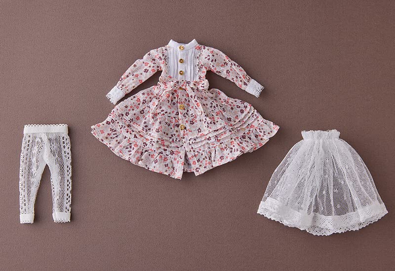 Harmonia humming Серия Особый наряд Платье с принтом Дизайн от SILVER BUTTERFLY [Цветочно-розовый]