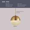 Modern LED Pendant Light Minimalist Spherical Glass Hanging Lamps For Living Rooms Study Bedroom Cafe Banquet Hall Illuminating