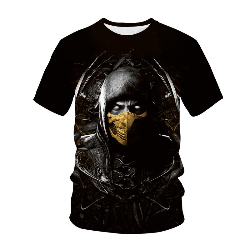 Mortal Kombat 3D Print T-Shirt Fashion Fighting Game Streetwear Kids Sport Casual T Shirt Boy Girl Oversized Tees Tops Clothing