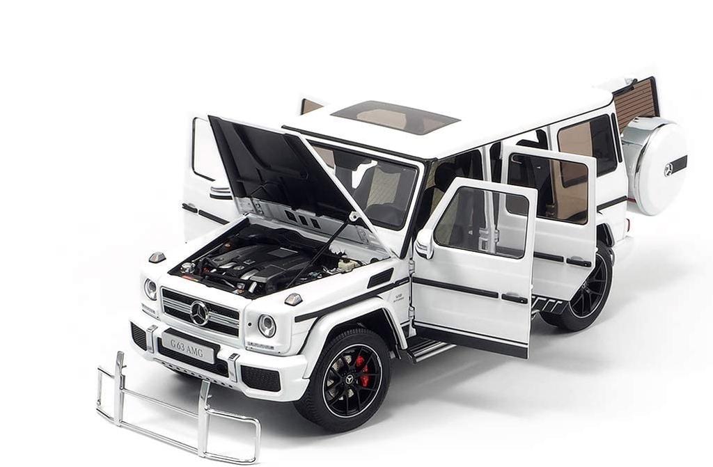 Almost Real G 63 2015 463 Edition Polar White Scale Complete Diecast Car 820604 Mercedes-AMG (W463) - - 1/18