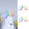 1PC Hair Hoop Fashion Hairband Exaggerated Sun Rainbow Colorful Headpiece Creative Goddess Halo